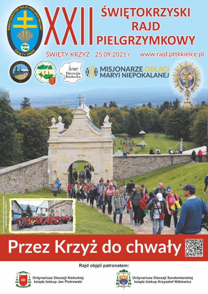 XXII Swietokrzyski Rajd Pielgrzymkowy "Swiety Krzyz 2021" www.rajd.pttkkielce.pl